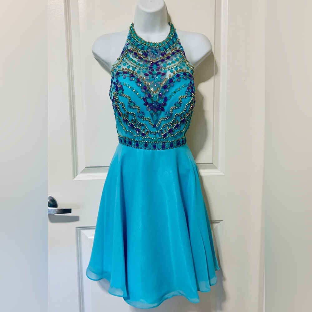 New Beautiful Beaded Cocktail Party Women’s Nox Anabel Dress Size Large💖